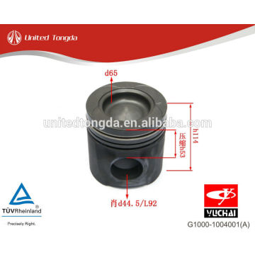 Pistão YC4G do motor de YuChai G1000-1004001 (A)